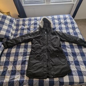 Columbia Women's Black Hooded Ski Jacket